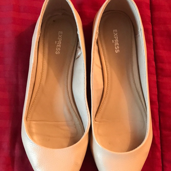 Express Shoes | Nude Flats | Poshmark